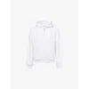 The Couture Club Mens Raw Seam Logo-print Cotton Hoody Greymarl In Greymarl