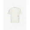 The Couture Club Mens Design Dept Graphic-text Print Cotton T-shirt Khaki In White