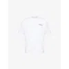 The Couture Club Mens Copyright Graphic-print Cotton T-shirt Navy In White