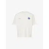 The Couture Club Mens Motion Blurred Emblem Cotton-jersey T-shirt Navy In White