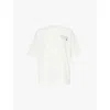 The Couture Club Mens Off White Script Multi Graphic Crew-neck Relaxed-fit Cotton-jersey T-shirt In Off White