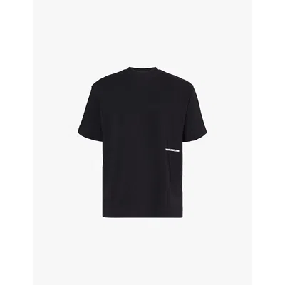 The Couture Club Mens Black Design Department Graphic Crew-neck Relaxed-fit Cotton-jersey T-shirt