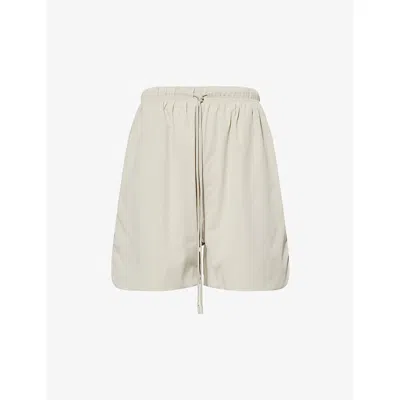 The Couture Club Mens Grey Drawcord Relaxed-fit Nylon Shorts Xl