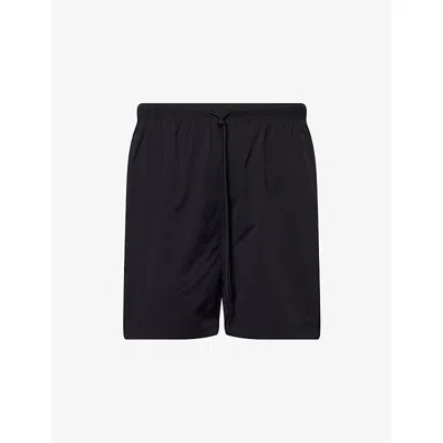 The Couture Club Mens  Airtex Logo-embroidered Woven Shorts