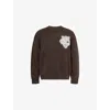 The Couture Club Mens  Fluffy Emblem Knitted Jumper In Brown