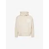 The Couture Club Mens Fluffy Emblem Regular-fit Stretch-knit Hoody Beige Xxl