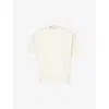 The Couture Club Mens  Laundered Classics Short-sleeve Cotton-jersey T-shirt In Vintagewhite