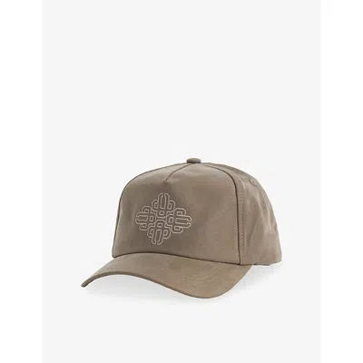 The Couture Club Mens  Logo-embroidered Cotton Cap In Brown