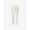 The Couture Club Mens Textured Wide-leg Woven Trousers Beige Xxl