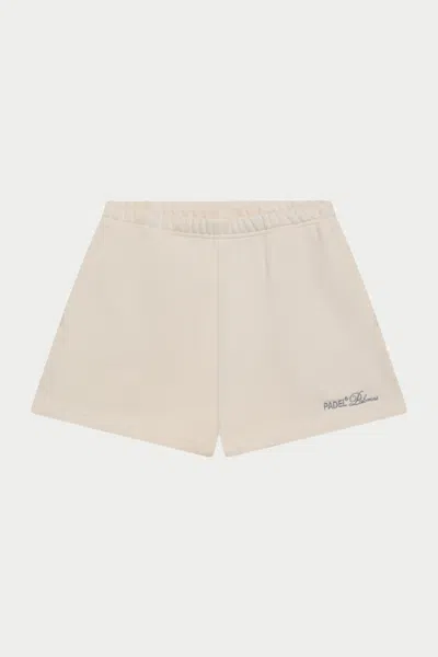 The Couture Club Padel & Palomas Jersey Shorts - Buttermilk In Neutral