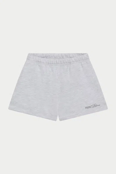 The Couture Club Padel & Palomas Jersey Shorts - Grey Marl In Gray