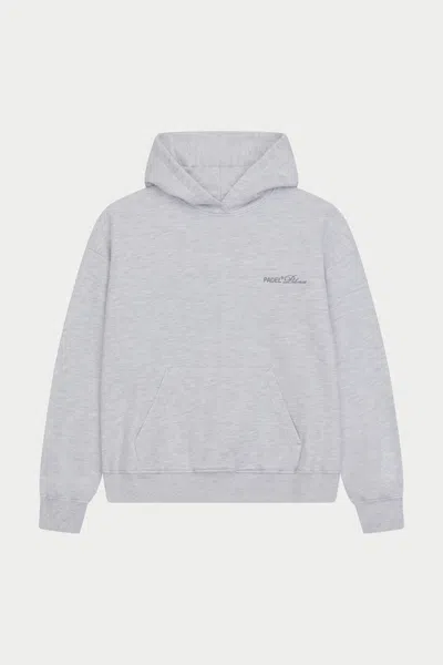 The Couture Club Padel & Palomas Oversized Hoodie - Grey Marl In Gray