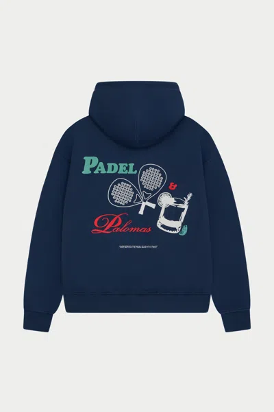 The Couture Club Padel & Palomas Oversized Hoodie - Navy In Blue