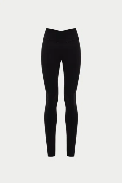 The Couture Club Emblem Stretch Sculpting Leggings - Black