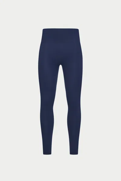 The Couture Club Sculpting Stretch Emblem Leggings - Dark Navy In Blue