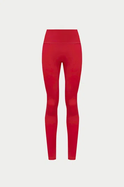 The Couture Club Sculpting Stretch Emblem Leggings - Red
