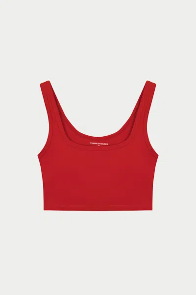 The Couture Club Sculpting Stretch Emblem Sports Bra - Red