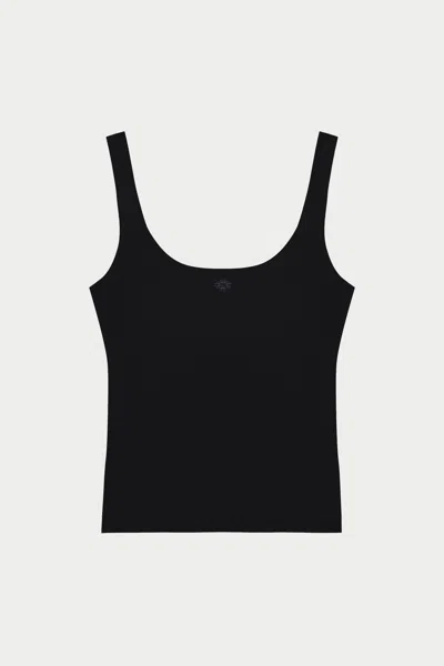 The Couture Club Sculpting Stretch Scoop Neck Sports Top - Black
