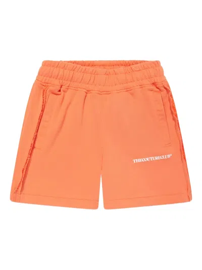 The Couture Club Kids' Seam-detail Shorts In Orange