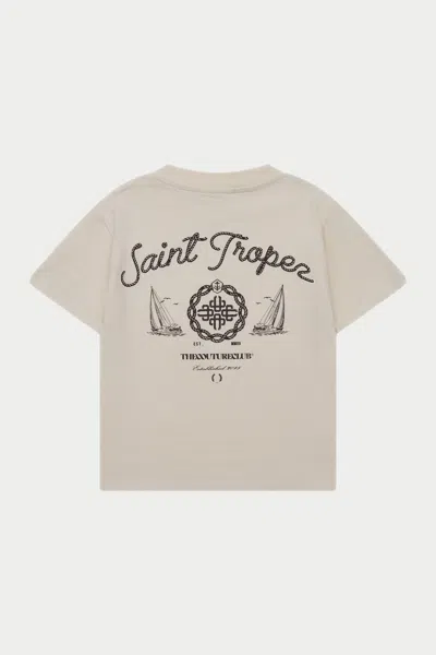 St Tropez T-shirt - Off White In Neutral from The Couture Club