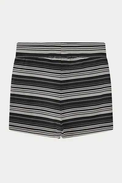 The Couture Club Stripe Mini Shorts - Black
