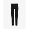 The Couture Club Womens Black High-rise Slim-fit Stretch-woven Leggings In Black