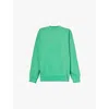 The Couture Club Womens Green Logo-embroidered Cotton-jersey Sweatshirt