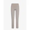 The Couture Club Womens Grey High-rise Slim-fit Stretch-woven Leggings