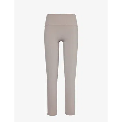 The Couture Club Womens Grey High-rise Slim-fit Stretch-woven Leggings In Grey