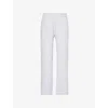 The Couture Club Womens Greymarl Straight-leg Mid-rise Woven Jogging Bottoms In Greymarl