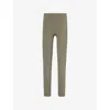 The Couture Club Womens Khaki High-rise Slim-fit Stretch-woven Leggings