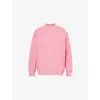 The Couture Club Womens Pink Logo-embroidered Cotton-jersey Sweatshirt In Pink
