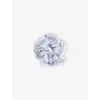 The Couture Club Womens Striped Brand-patch Cotton-blend Scrunchie Beige