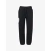 The Couture Club Womens Black Monogram Emblem Straight-leg Knitted Jogging Bottoms In Black