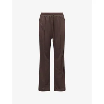 The Couture Club Womens Tape Mesh Woven Jogging Bottoms Brown
