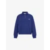 The Couture Club Womens Deepblue Emblem-embroidered Cotton Rugby Top In Blue