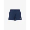 The Couture Club Womens Navy Padel & Palomas Relaxed-fit Cotton-jersey Shorts In Blue