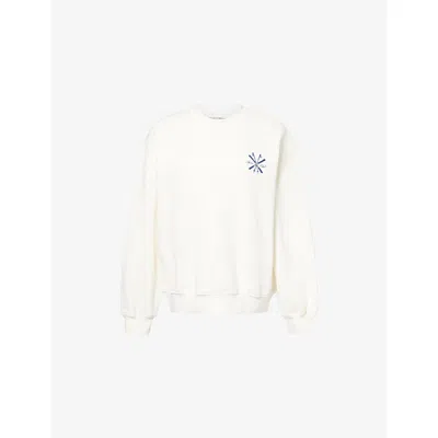 The Couture Club Womens  Apres Club Graphic-print Cotton-jersey Sweatshirt In Neutral