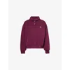 The Couture Club Womens  Emblem-embroidered Cotton Rugby Top In Purple