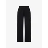 The Couture Club Womens Embroidered Crest Relaxed-fit Cotton-blend Jogging Bottoms Black In Black