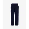 The Couture Club Womens  Monogram Emblem Straight-leg Knitted Jogging Bottoms In Blue