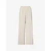 The Couture Club Womens Beige Straight-leg Tailored Woven Trousers In Neutral