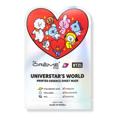 The Creme Shop Bt21 Universtar's World Printed Essence Sheet Mask