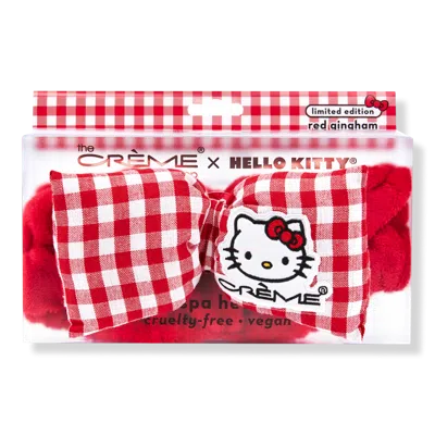 The Creme Shop Hello Kitty Spa Plush Headband - Red Gingham