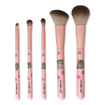 The Creme Shop Pusheen 5 Piece Makeup Brushes Sweet Strawberry