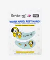 The Creme Shop Work Hard, Rest Hard! Bt21 Chimmy Hydrogel Under Eye Patches In White