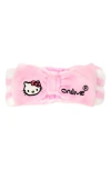 The Creme Shop X Hello Kitty® Plush Headband In Pink Stripe