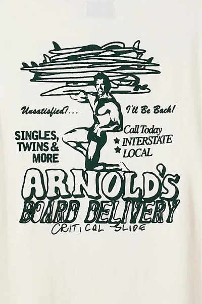 The Critical Slide Society Arnold Graphic Tee In White, Men's At Urban Outfitters