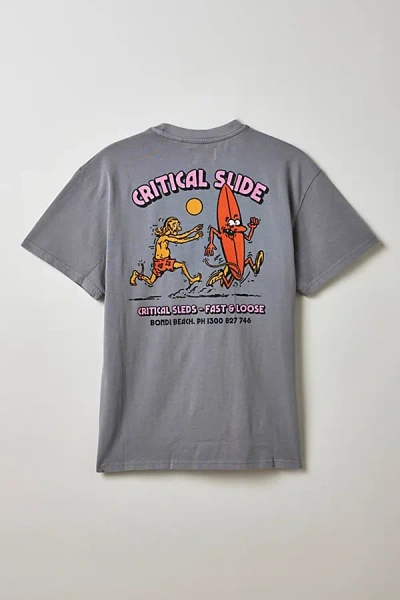 The Critical Slide Society Fast & Loose Graphic Tee In Lilac, Men's At Urban Outfitters