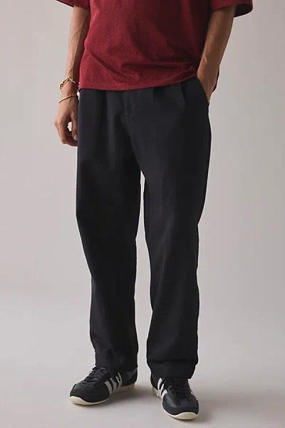 The Critical Slide Society Harro Pleated Trouser Pant In Black, Men's At Urban Outfitters